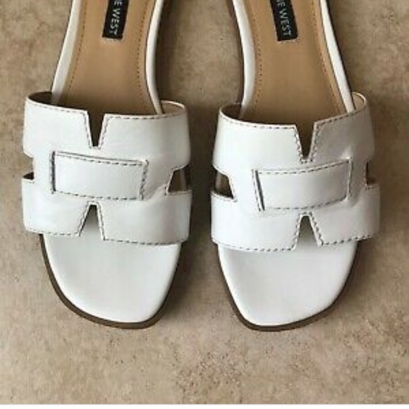 Nine West | Shoes | Nine West Gianna Cutout Sandals White Size 5 | Poshmark
